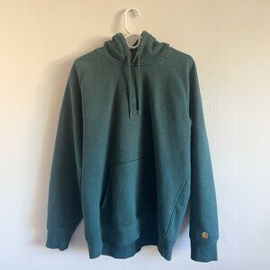 Carhartt WIP Hooded Chase Sweatshirt in Botanic Size XL